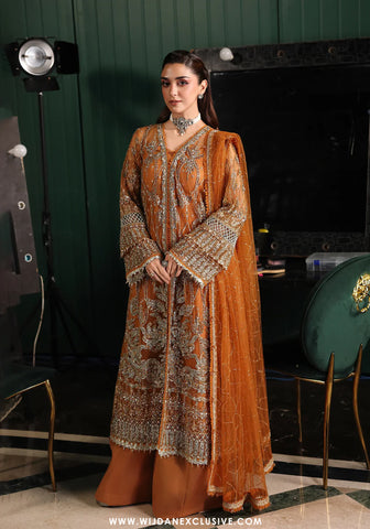 Stardom by Elaf - Unstitched Formal Handwork - 2025 ESH-09 SAFFRON