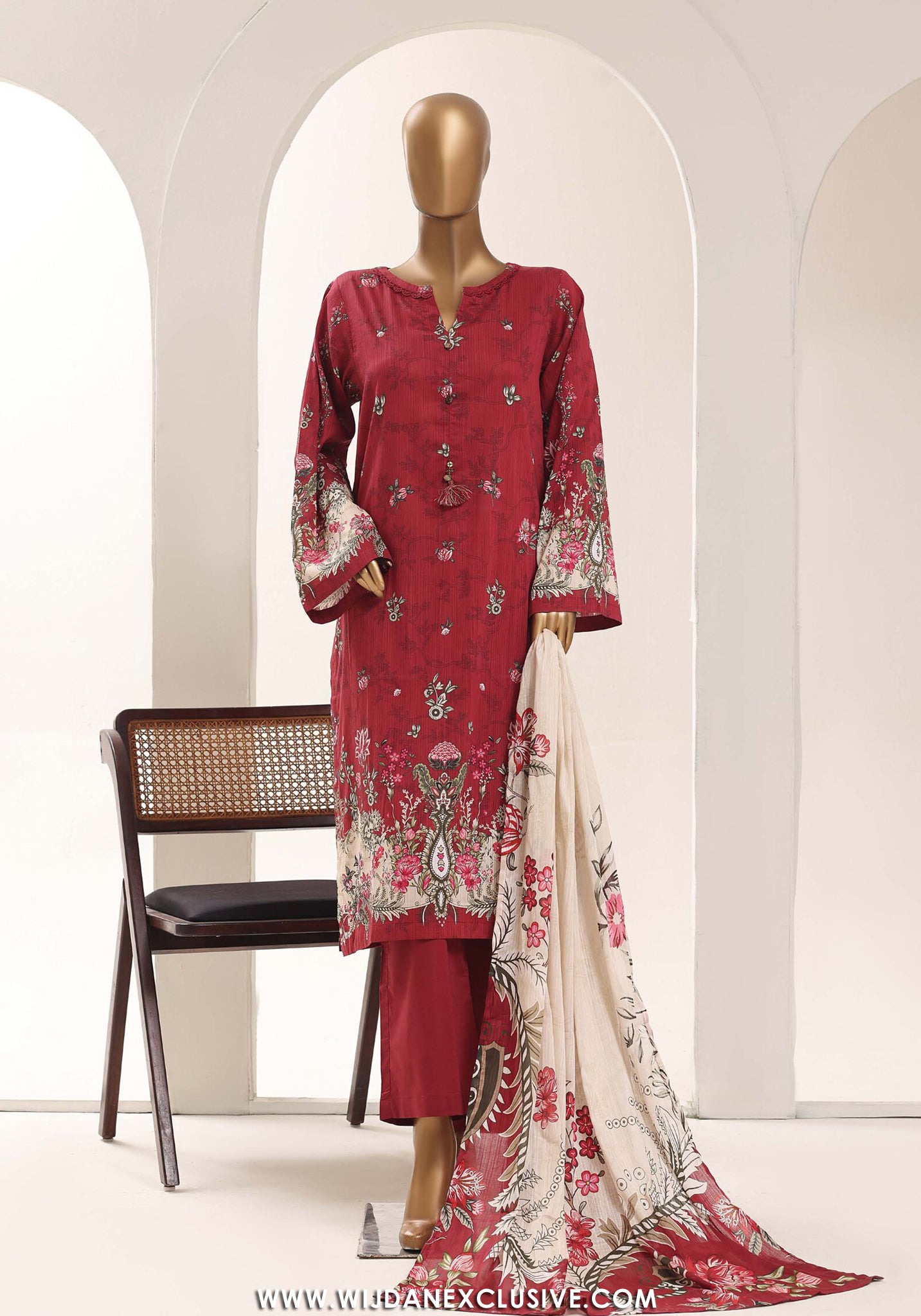 Sadabahar Stitched Printed Lawn Vol-12 Collection – 2026 (D-01)