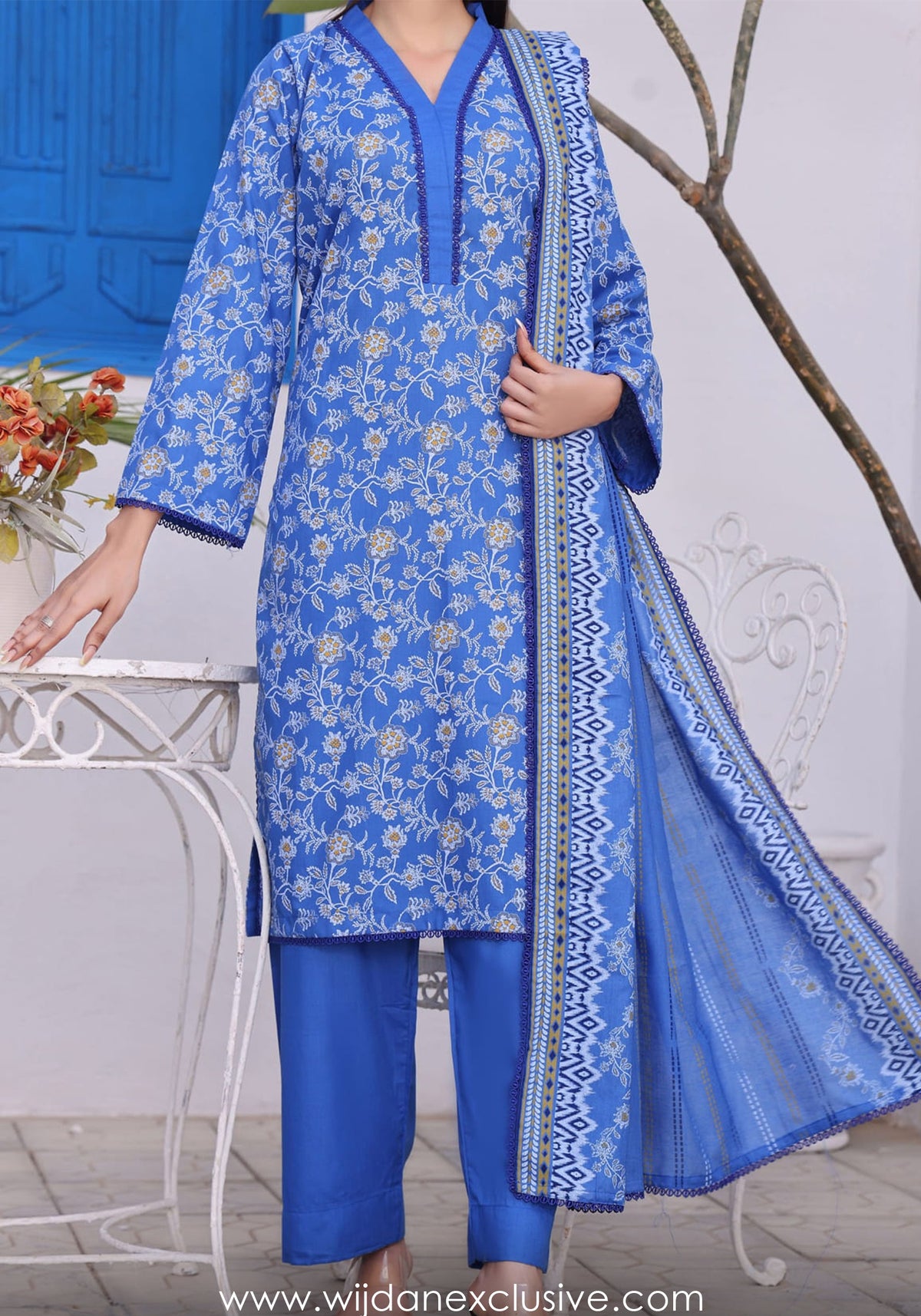 Wrinkle Free Un-Stitched Printed Collection Vol-26 by Amna Khadija D-01