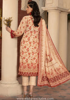 Masooma 3pc Digital Bana Doria Festive Emb Collection D-01