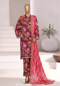 Sadabahar Stitched Khaddar Fall Embroidered Collection - 2025 (PURPLE FLORAL)