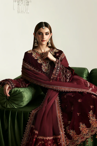 Zarposh by Emaan Adeel | Unstitched Velvet Collection - 2025 (NADIRA)