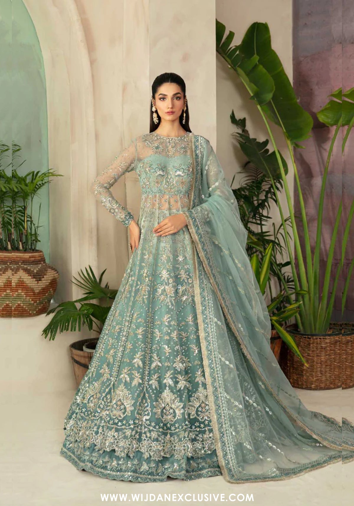 Akbar Aslam Unstitched Luxury Formals Collection Frostine - 1561