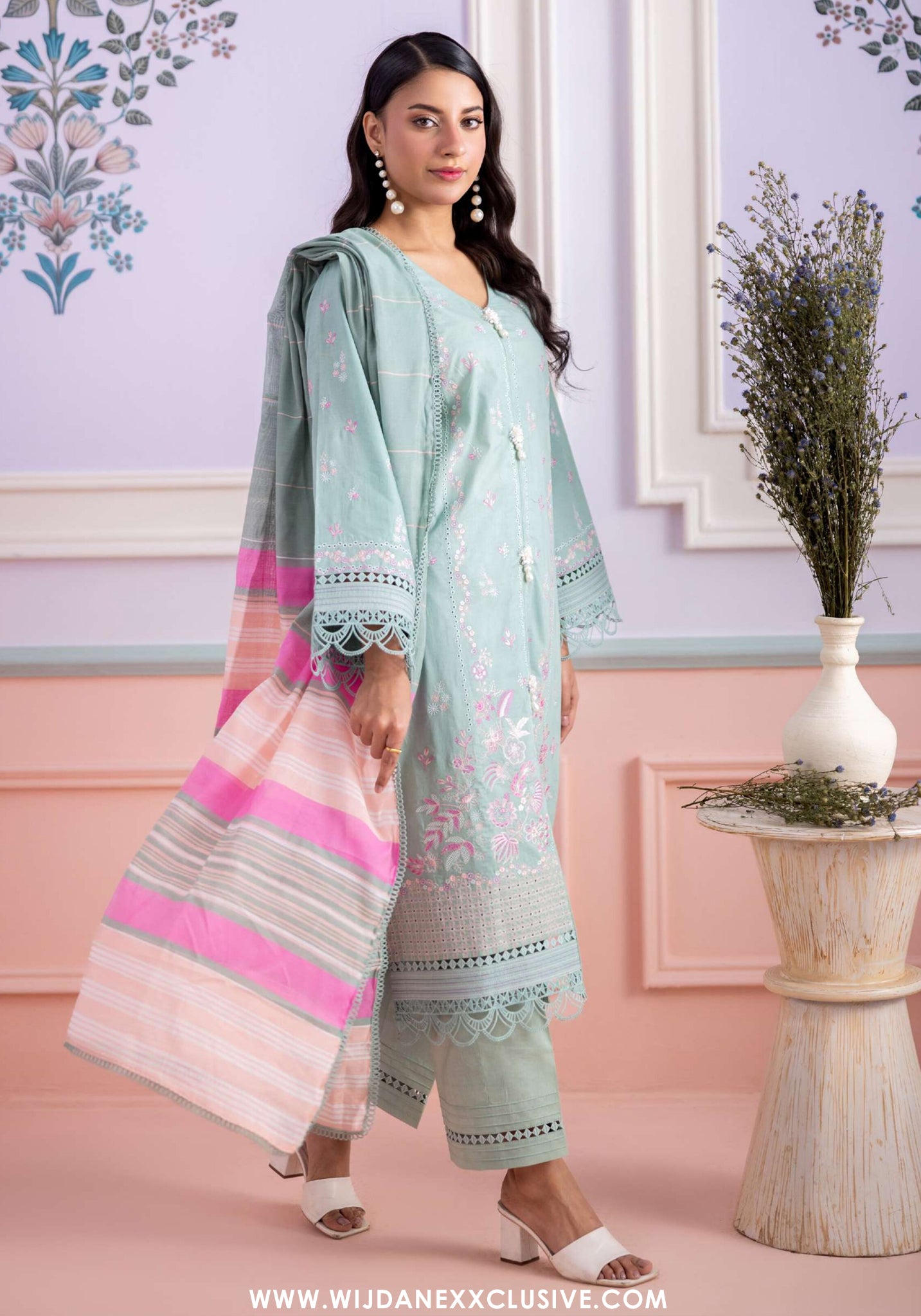 Zellburry Unstitched 3pc Printed & Embroidered Lawn Collection - 2026 (WUS-0645)