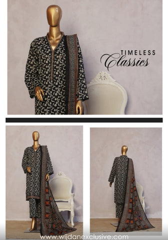 Bin Saeed Exclusive Printed 3PC Lawn Collection'25 Vol-09 D-01