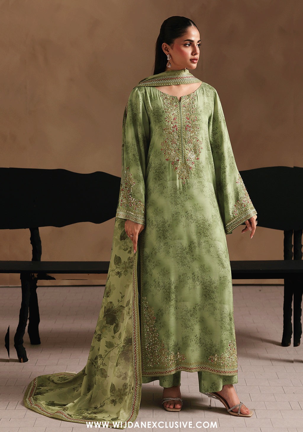 Naqsh by Ramsha | Unstitched Emb & Print Vol-02 Rawsilk'26 (RS-201)