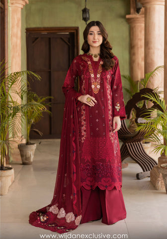 Abisha Un-Stitched Luxury Lawn Collection'25 D-01