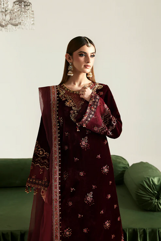 Zarposh by Emaan Adeel | Unstitched Velvet Collection - 2025 (NADIRA)