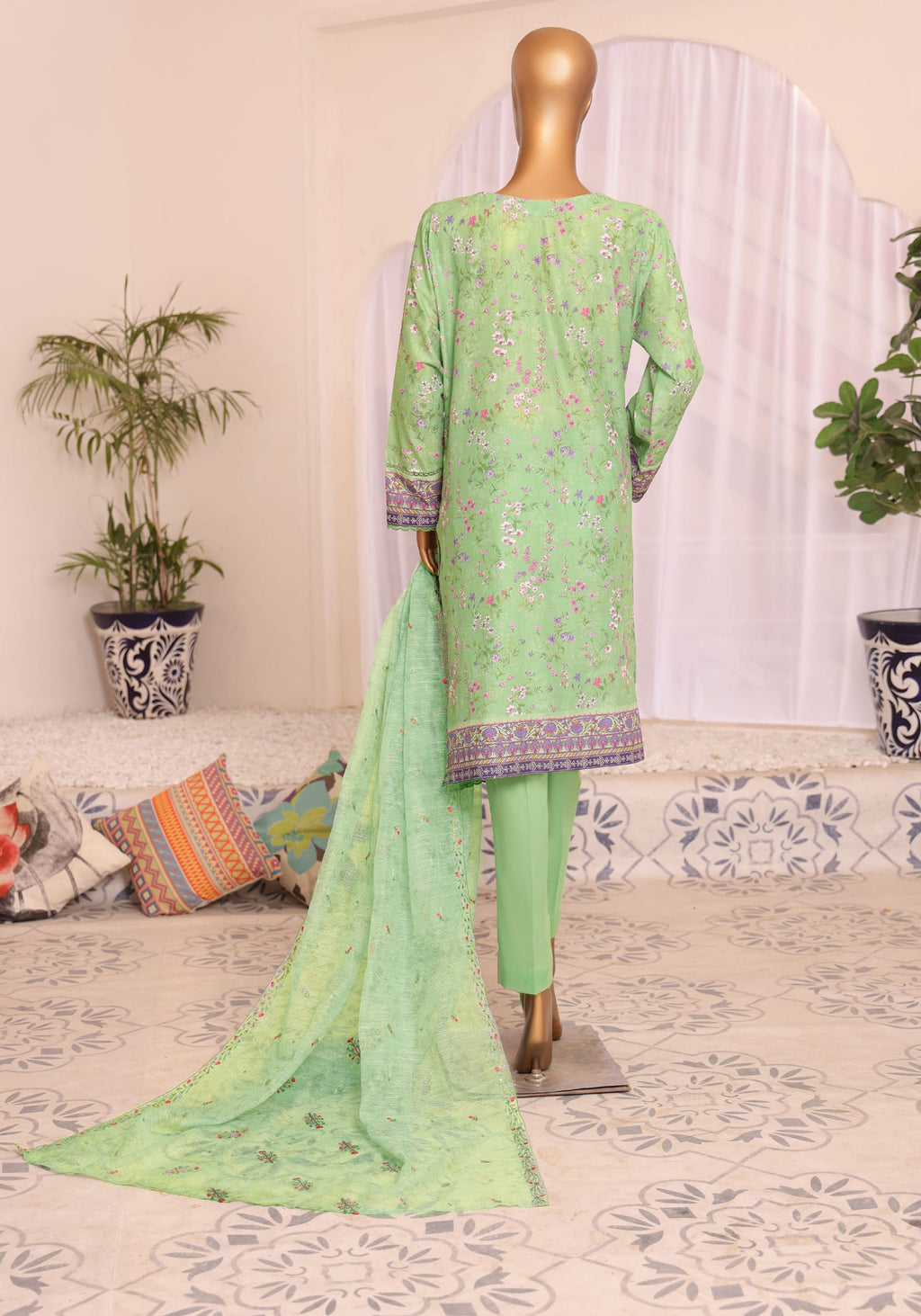 HZ Satranga Embroidered Collection Vol-02 D-01