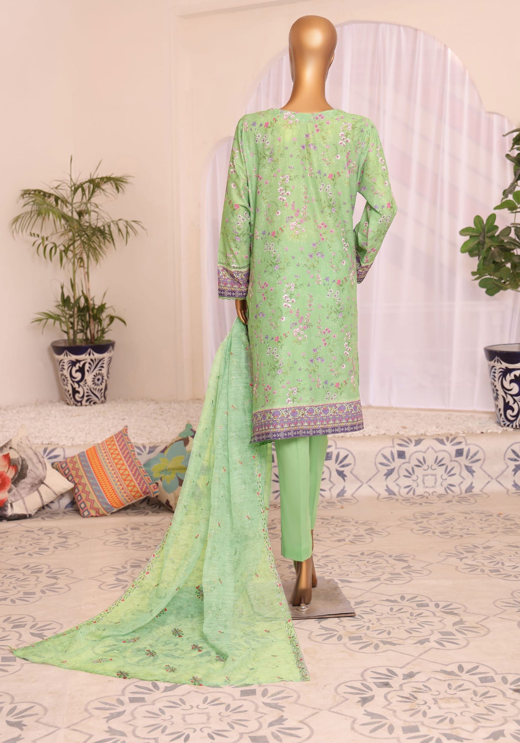 HZ Satranga Embroidered Collection Vol-02 D-01
