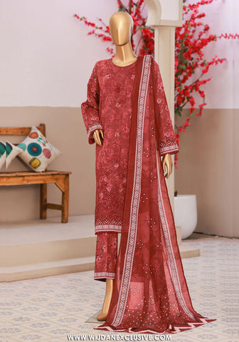 Elegant by HZ Textile | Unstitched Embroidered Lawn Collection - 2026 EC-1011