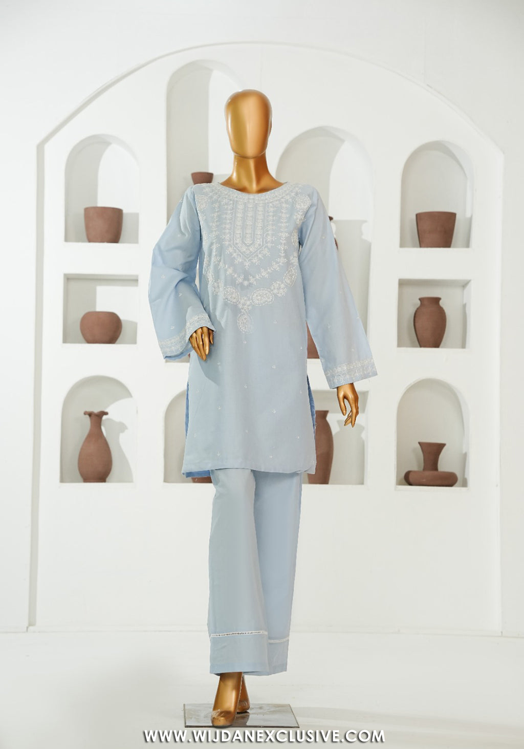 Aaramé Stitched 2PC Co-ords Cotton Embroidered Collection - 2026 (D-01)