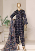 Sadabahar Stitched Printed With Shalwar Collection - 2026 (D-01)