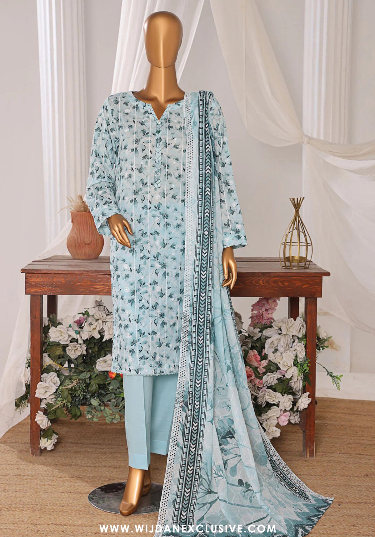 HZ Dhagakari Unstitched Embroidered Lawn Collection - 2025 DEC-603