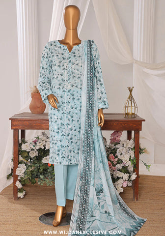 HZ Dhagakari Unstitched Embroidered Lawn Collection - 2025 DEC-603