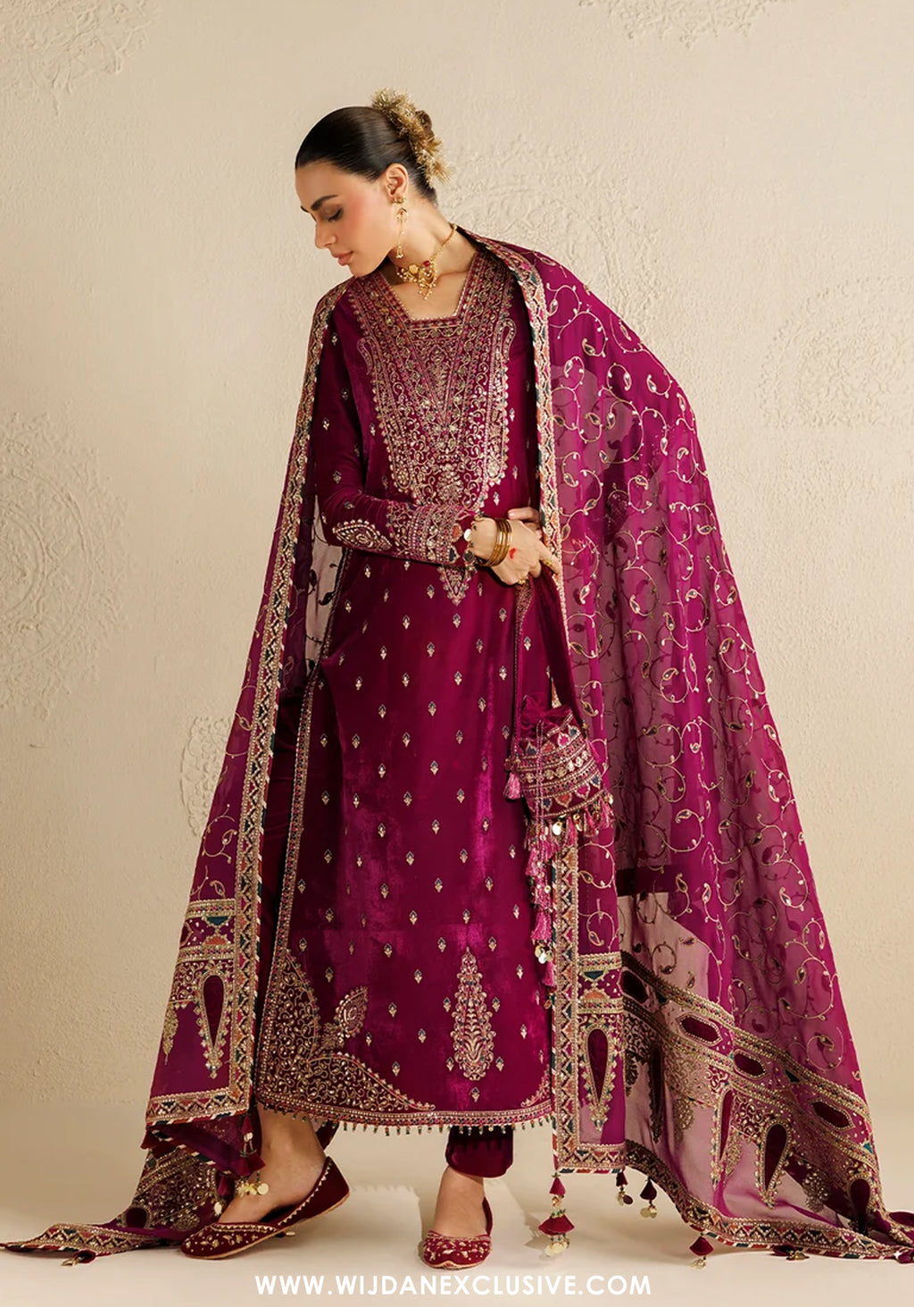 Chandni by Jazmin | Unstitched Embroidered Velvet Formal Collection - 2026 (D-12)
