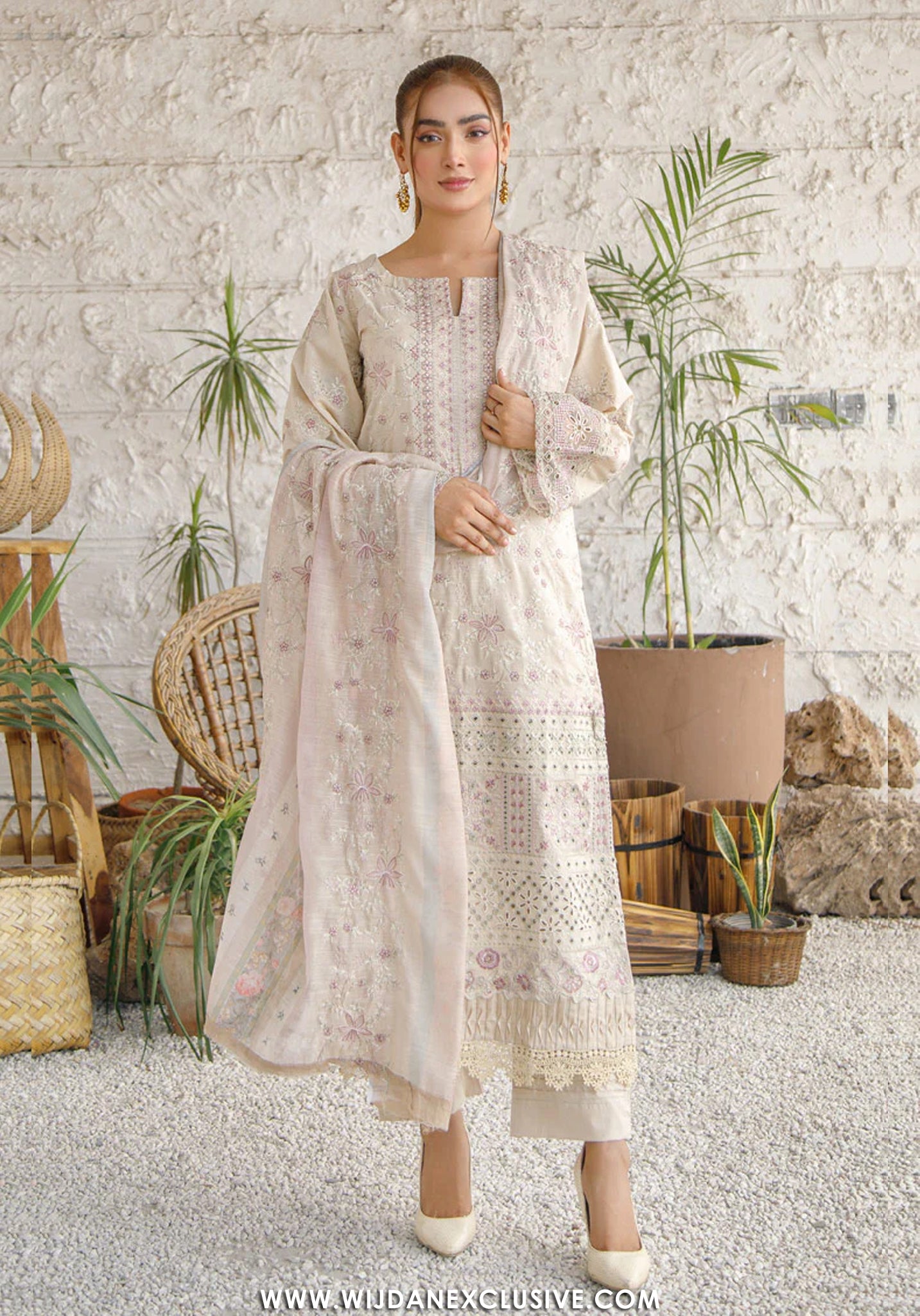 Chashni by Marjjan | Unstitched Embroidered Lawn Collection - 2026 MNC-204 (SKIN)