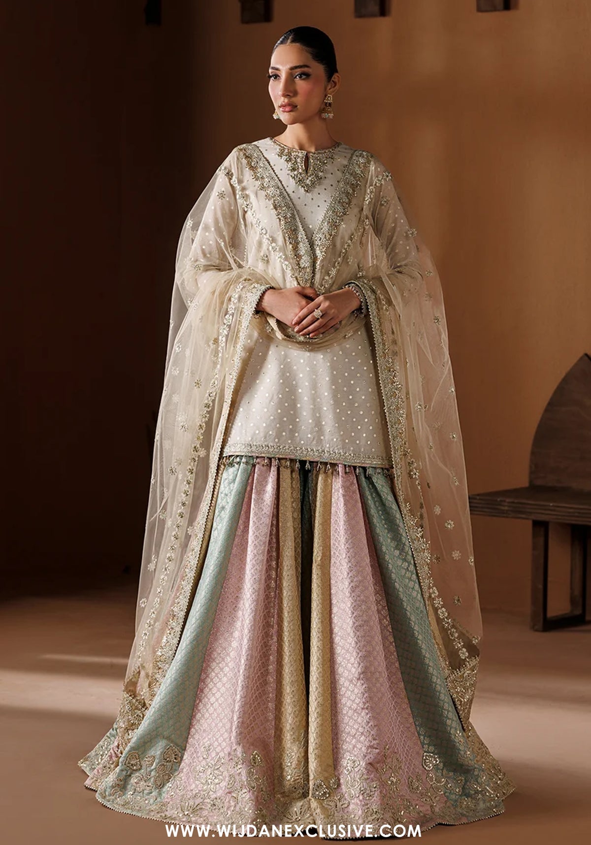 Baroque Unstitched Embroidered Chiffon Collection - 2026 (UF-4435)