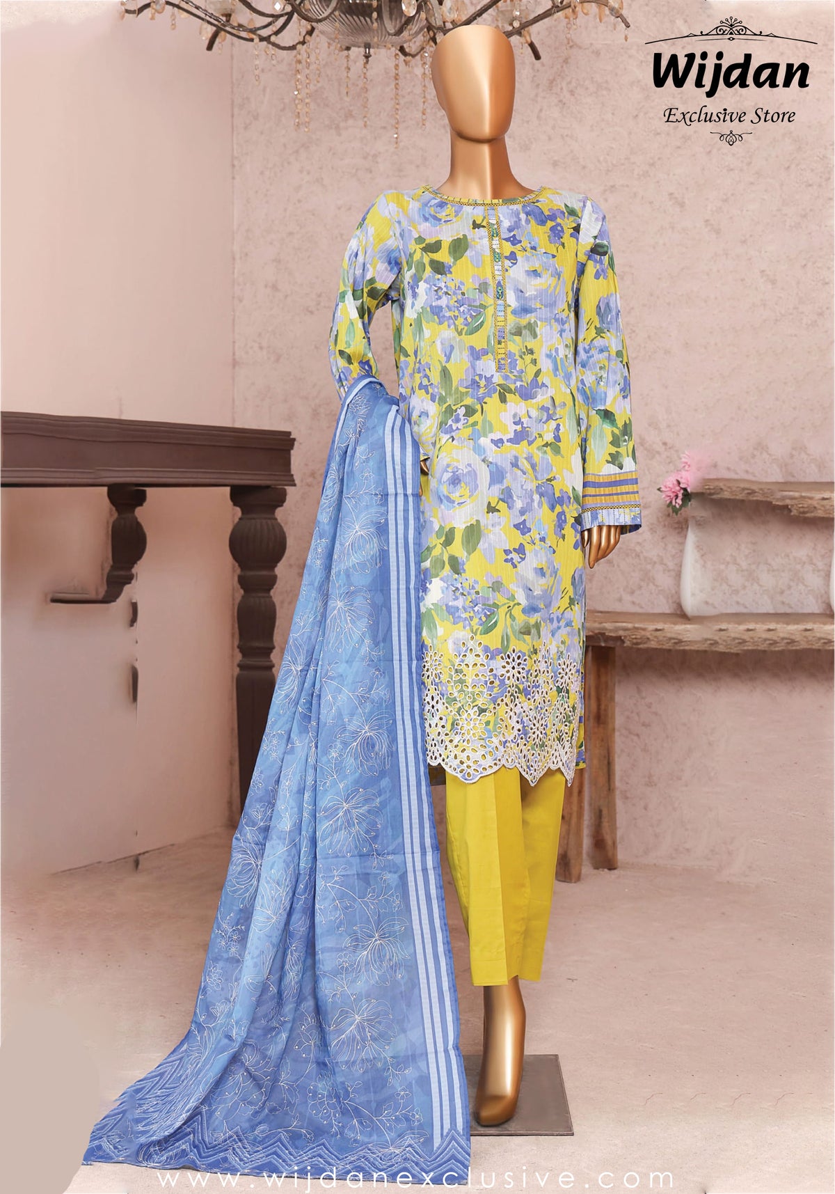 HZ Nayab Printkari Doriya Embroidered Collection D-01