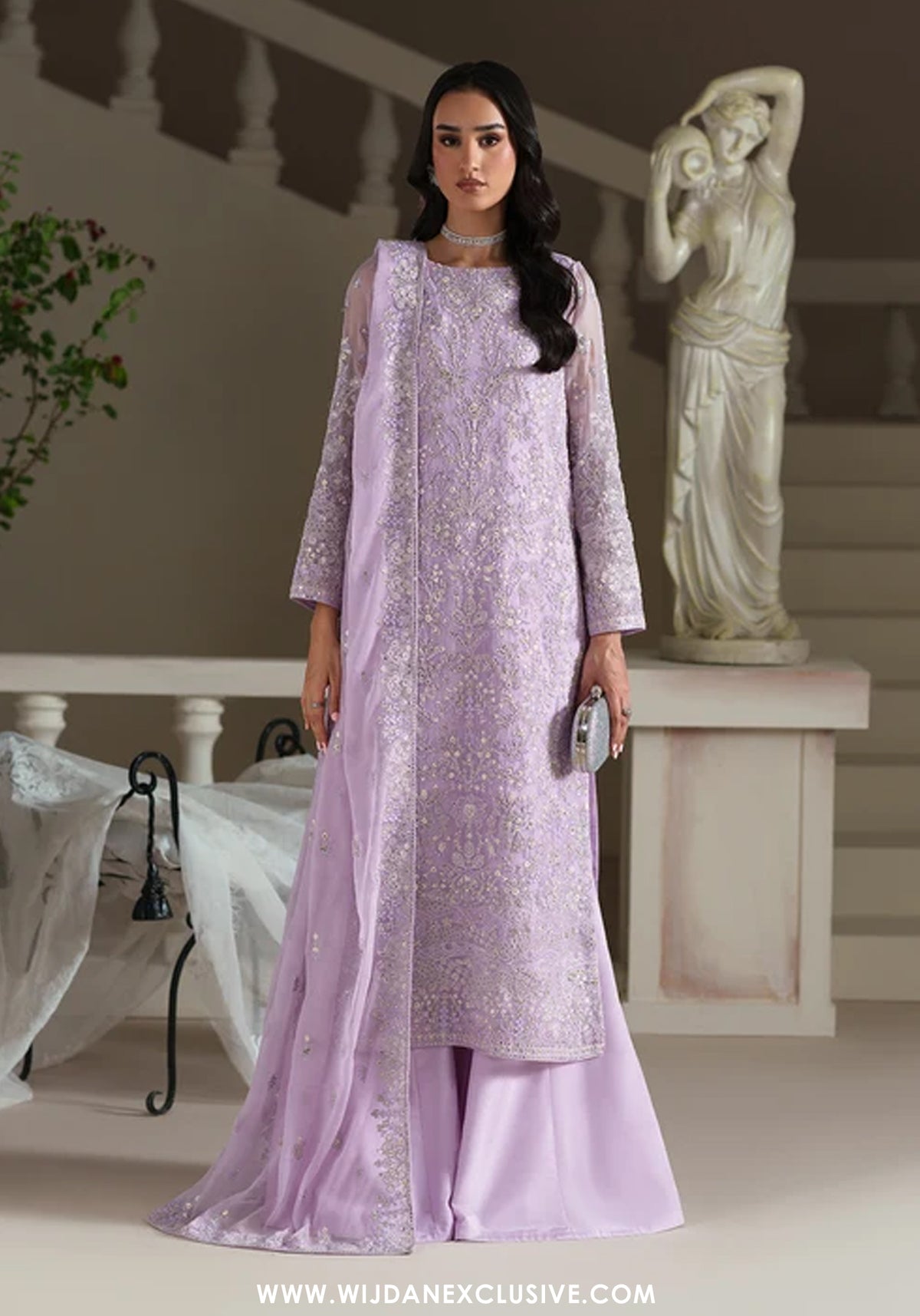 Modern Heirloom by Emaan Adeel | Unstitched Emb Chiffon Formal'26 (EMMELINE)