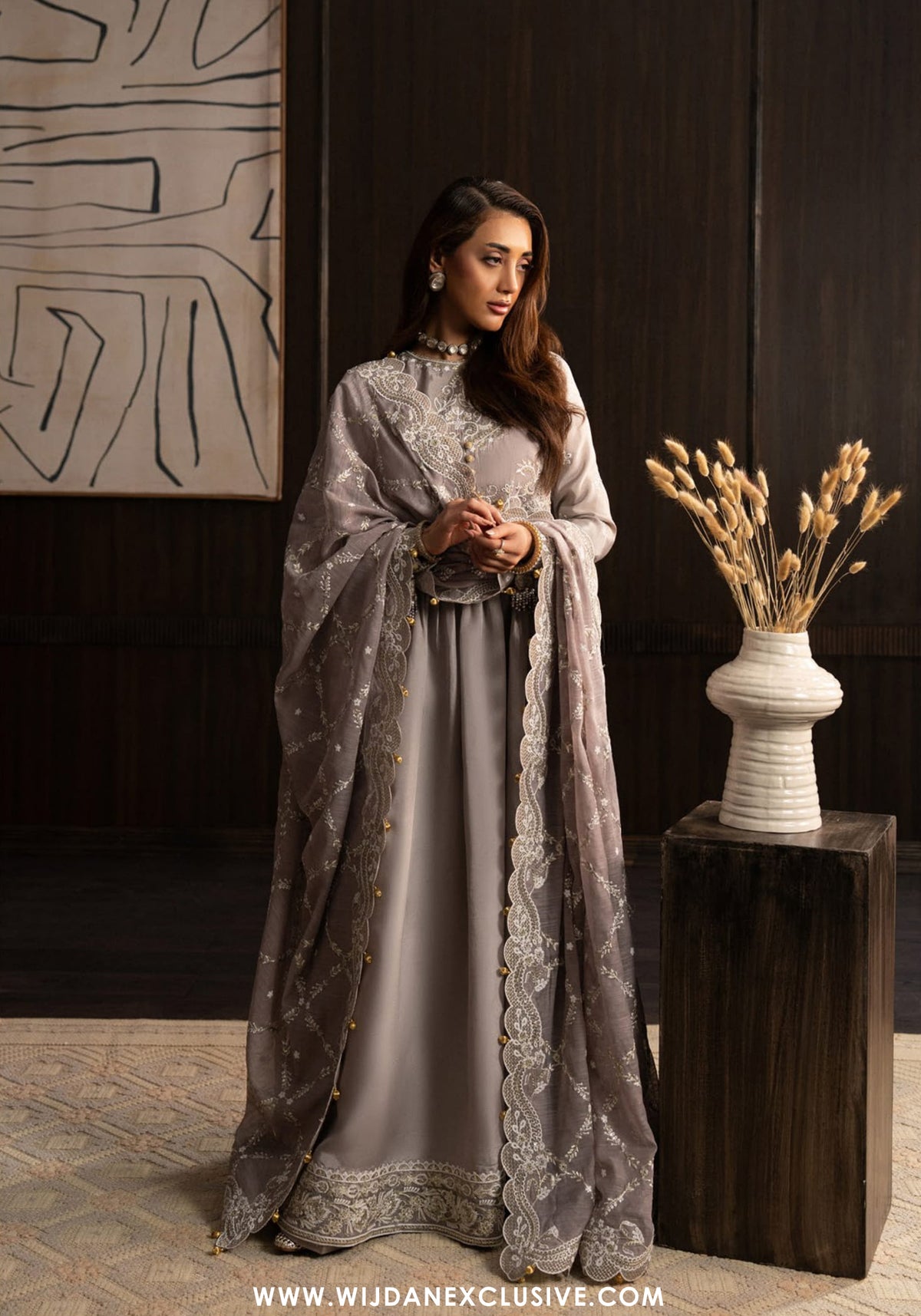 Lady AIK Unstitched Wedding Collection - 2025 Vol - 01 (D-07)