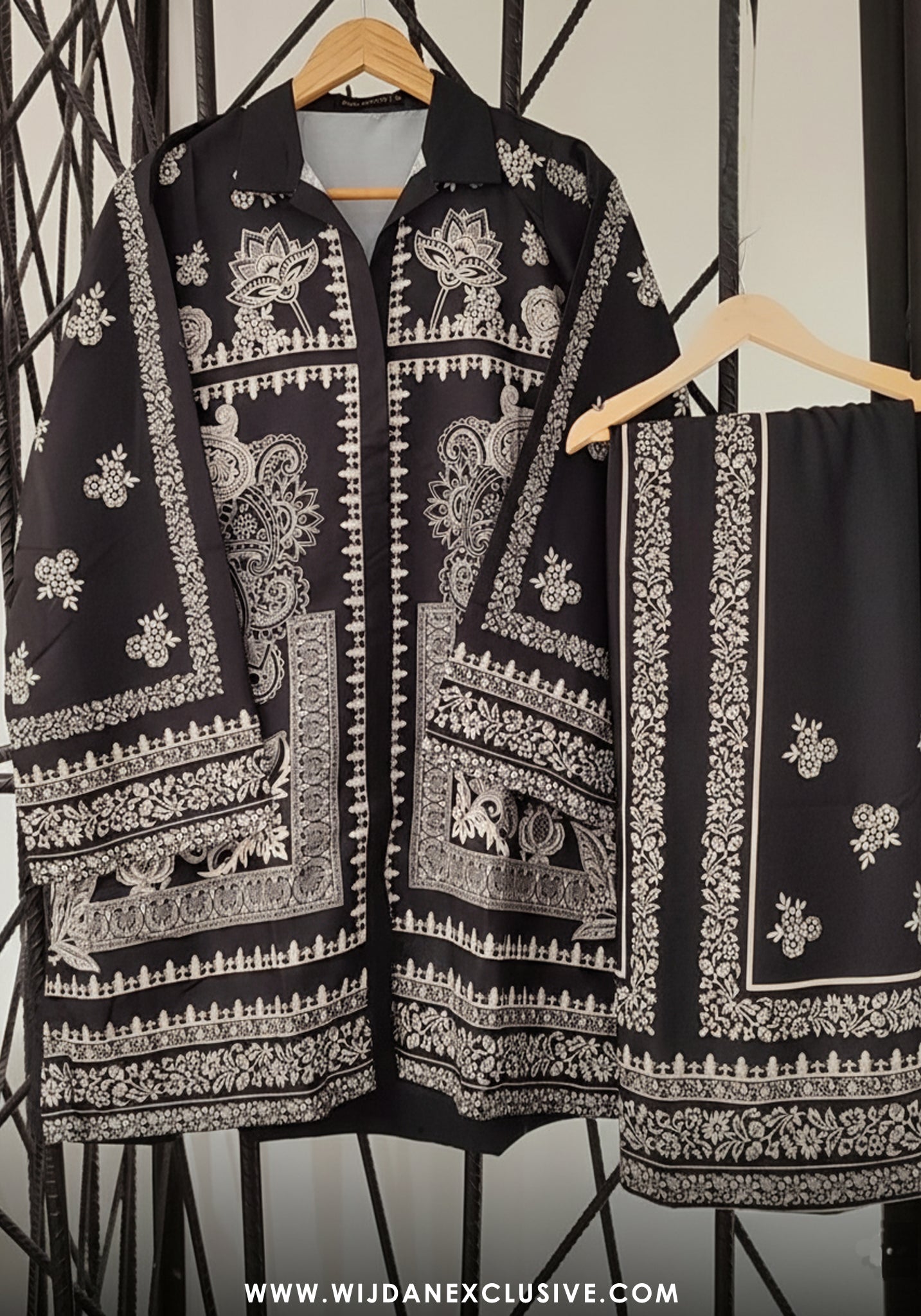 Amna Khadija Fayon RTW Digital Printed Silk 2PC Co-Ords Pret - 2025 D-01