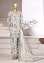 Malika by Sadabahar | Stitched Embroidered Viscose Collection - 2025 (WHITE)