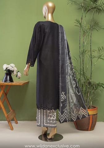 HZ Oriental Printkari Bana Dora Embroidered Lawn Collection'25 D-01