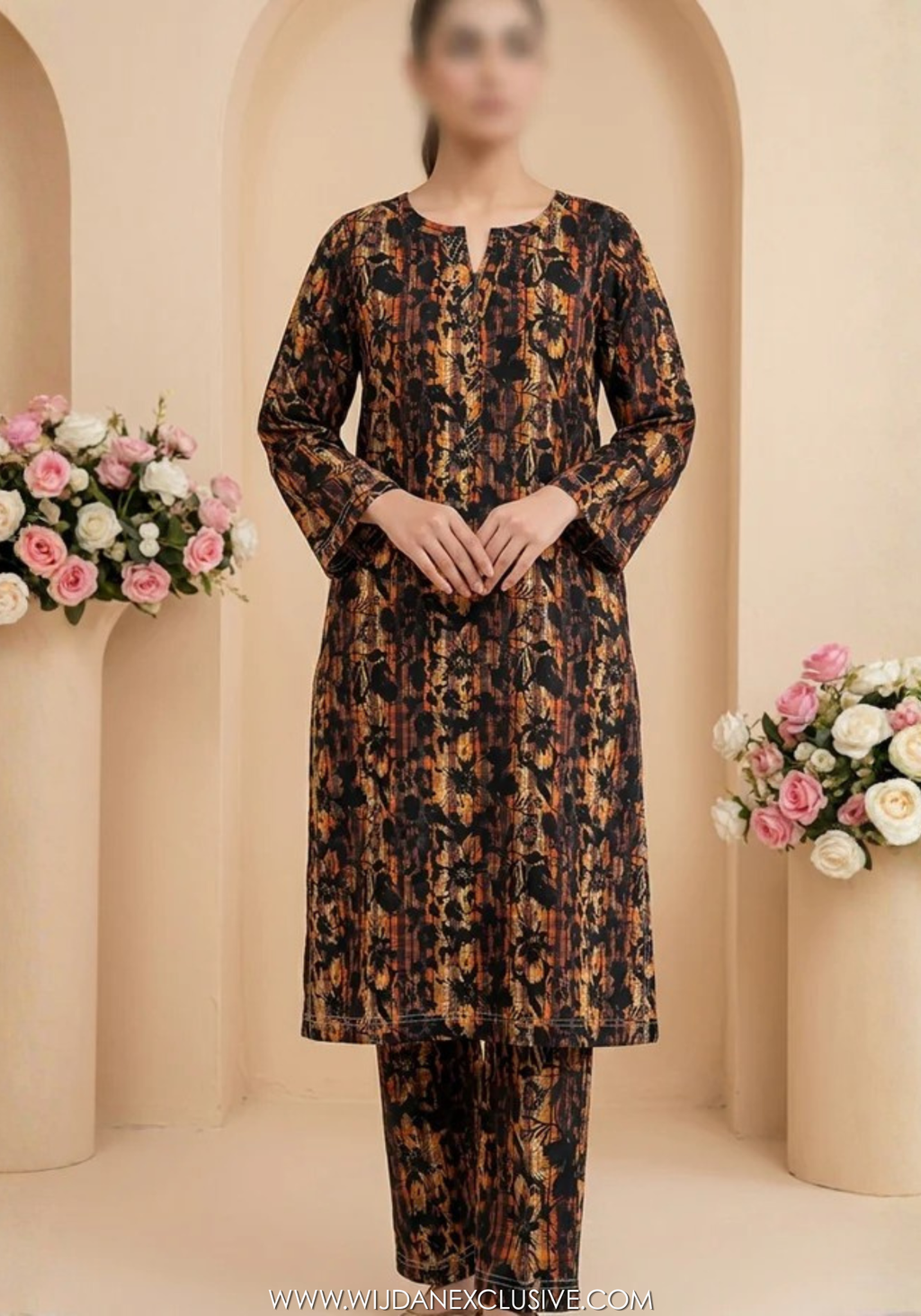 Travel Time by Amna Khadija | 2pc Stitched Printed Lawn Collection - 2026 (D-01)