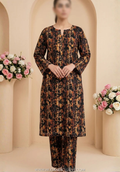 Travel Time by Amna Khadija | 2pc Stitched Printed Lawn Collection - 2026 (D-01)