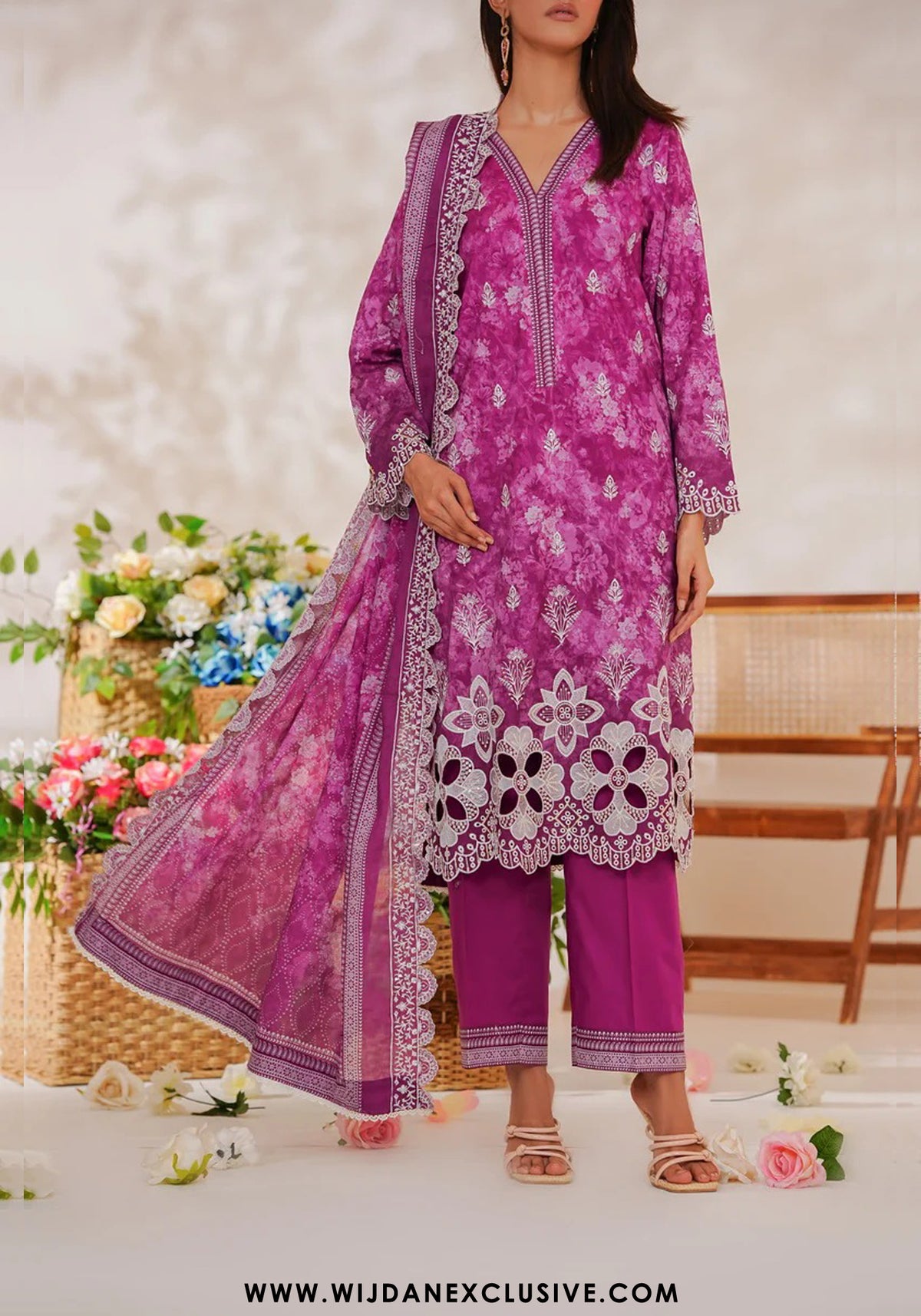 VS Zynah Unstitched Premium Chikankari Collection - 2025 D-687