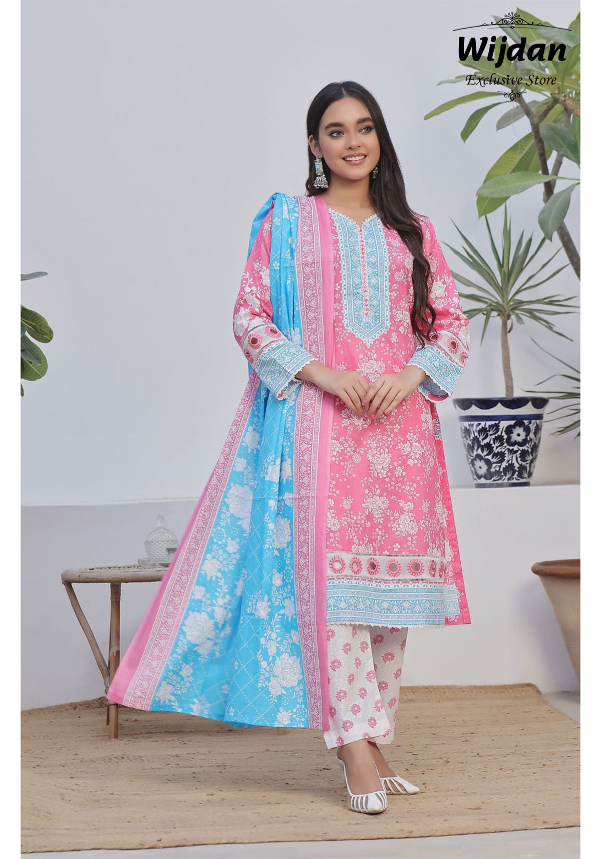 Designer Cotton Lawn 3PC Printed Collection’24 D-01