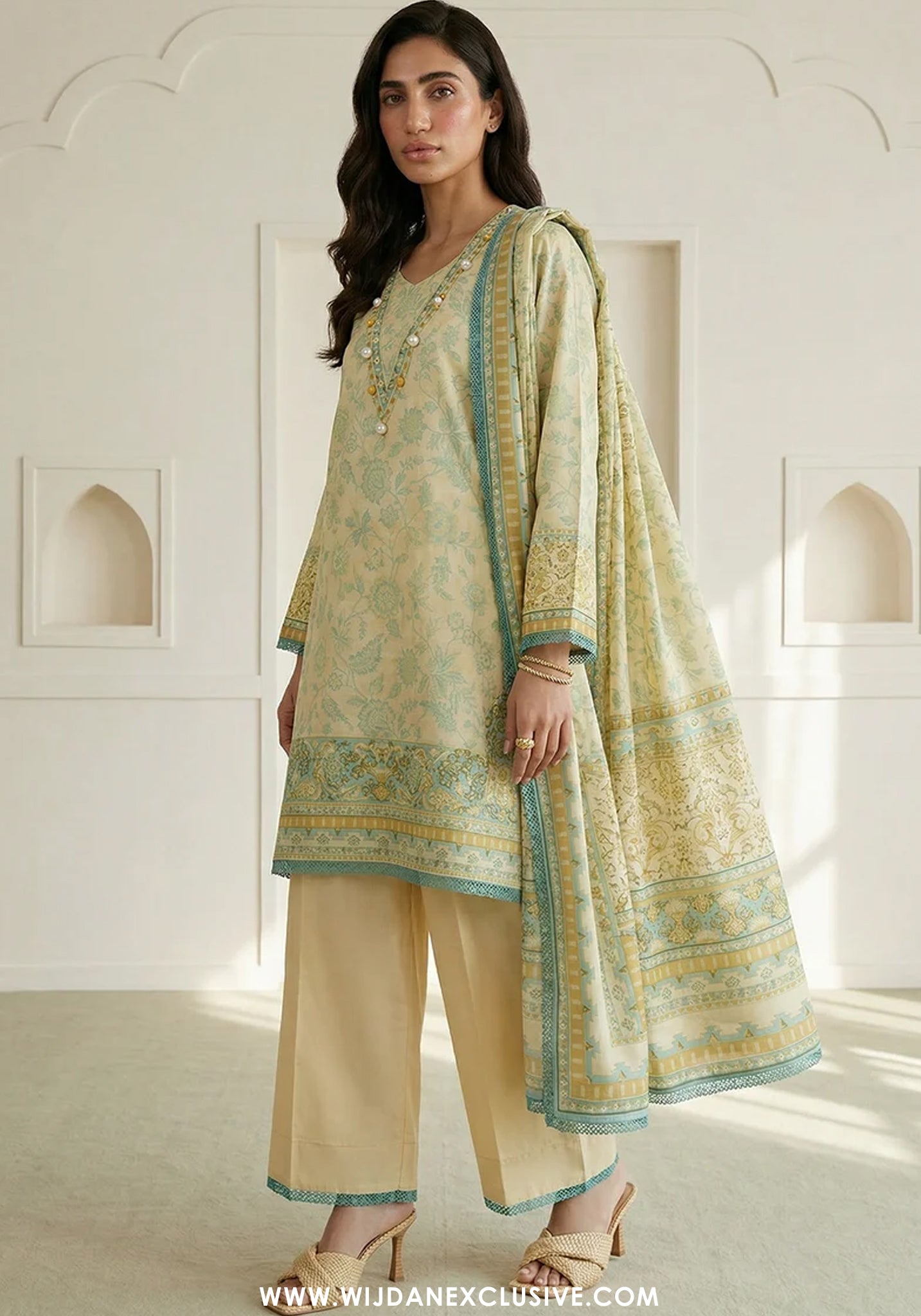 Zellbury Unstitched 3pc Digital Printed Lawn Collection - 2026 (WUS-1016)