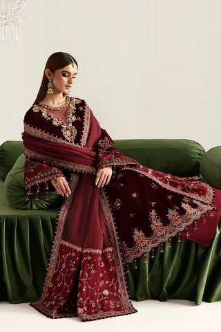 Zarposh by Emaan Adeel | Unstitched Velvet Collection - 2025 (NADIRA)