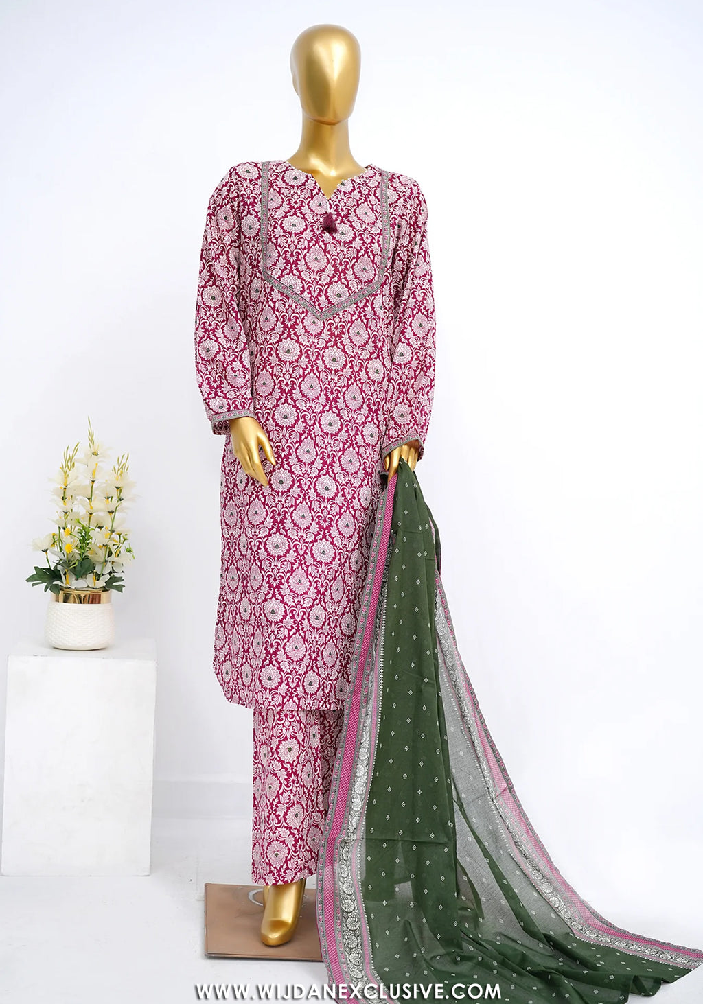 Bin Saeed Stitched Exclusive Printed Lawn Vol-09 Collection – 2026 (D-01)