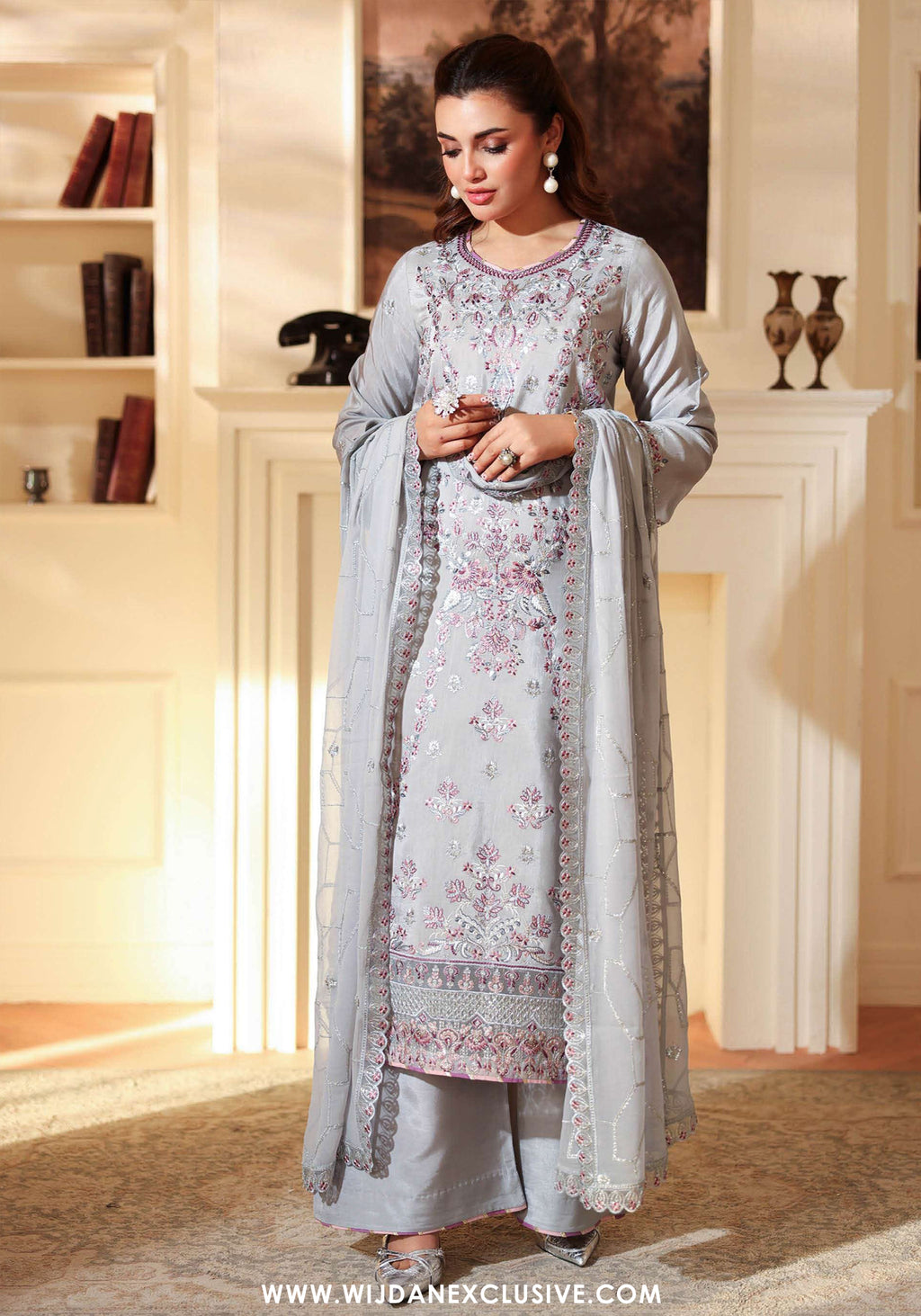 Aangan by Ramsha | Unstitched Rawsilk Vol-II Formal Collection - 2025 AA-209