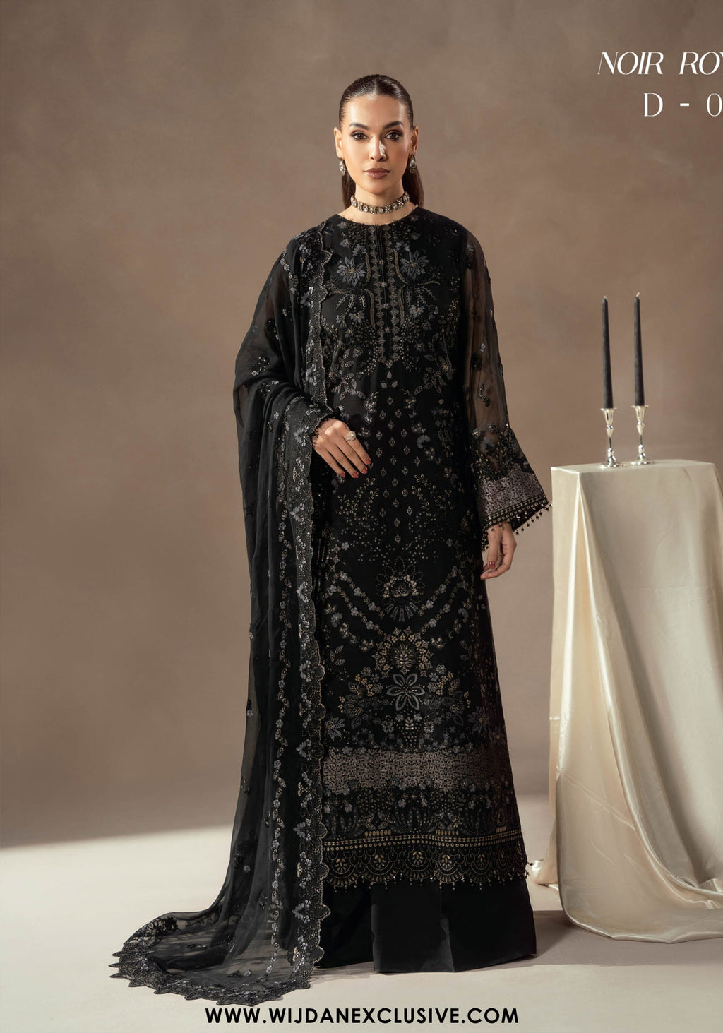 Afsanah by Lamisah | Unstitched Luxury Chiffon Formal Collection - 2025 (NOIR ROYALE)
