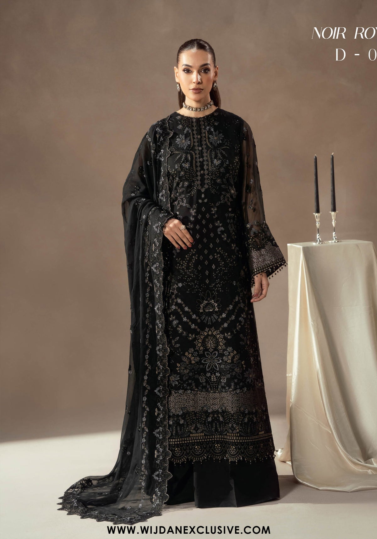 Afsanah by Lamisah | Unstitched Luxury Chiffon Formal Collection - 2025 (NOIR ROYALE)