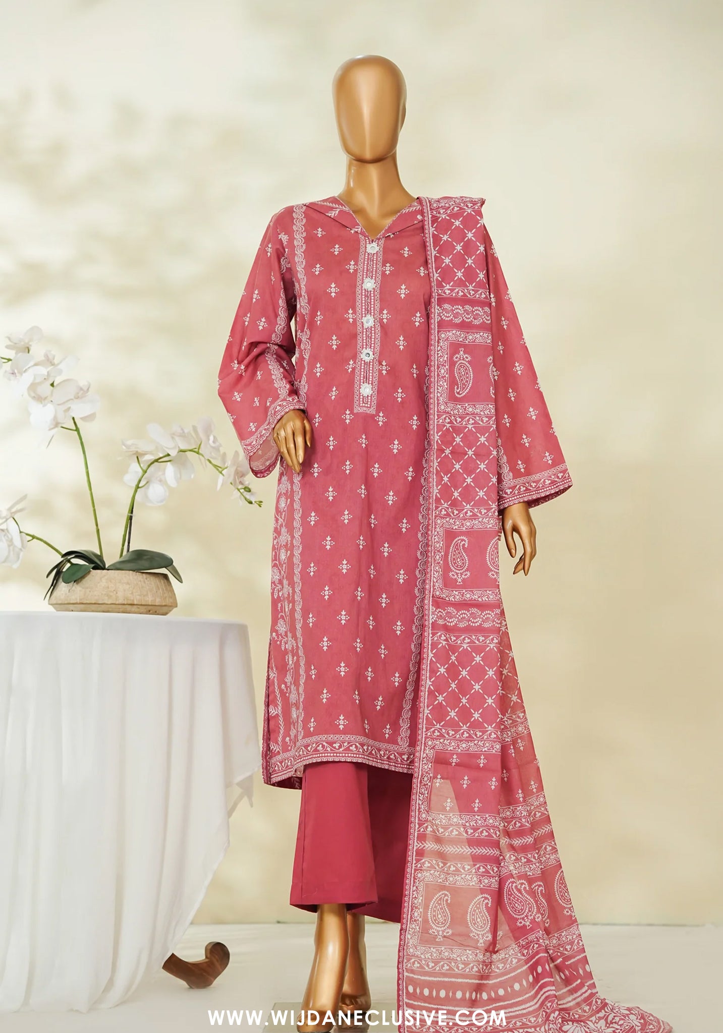 Bin Saeed Stitched Exclusive Printed Lawn Vol-VI Collection - 2026 (D-08)