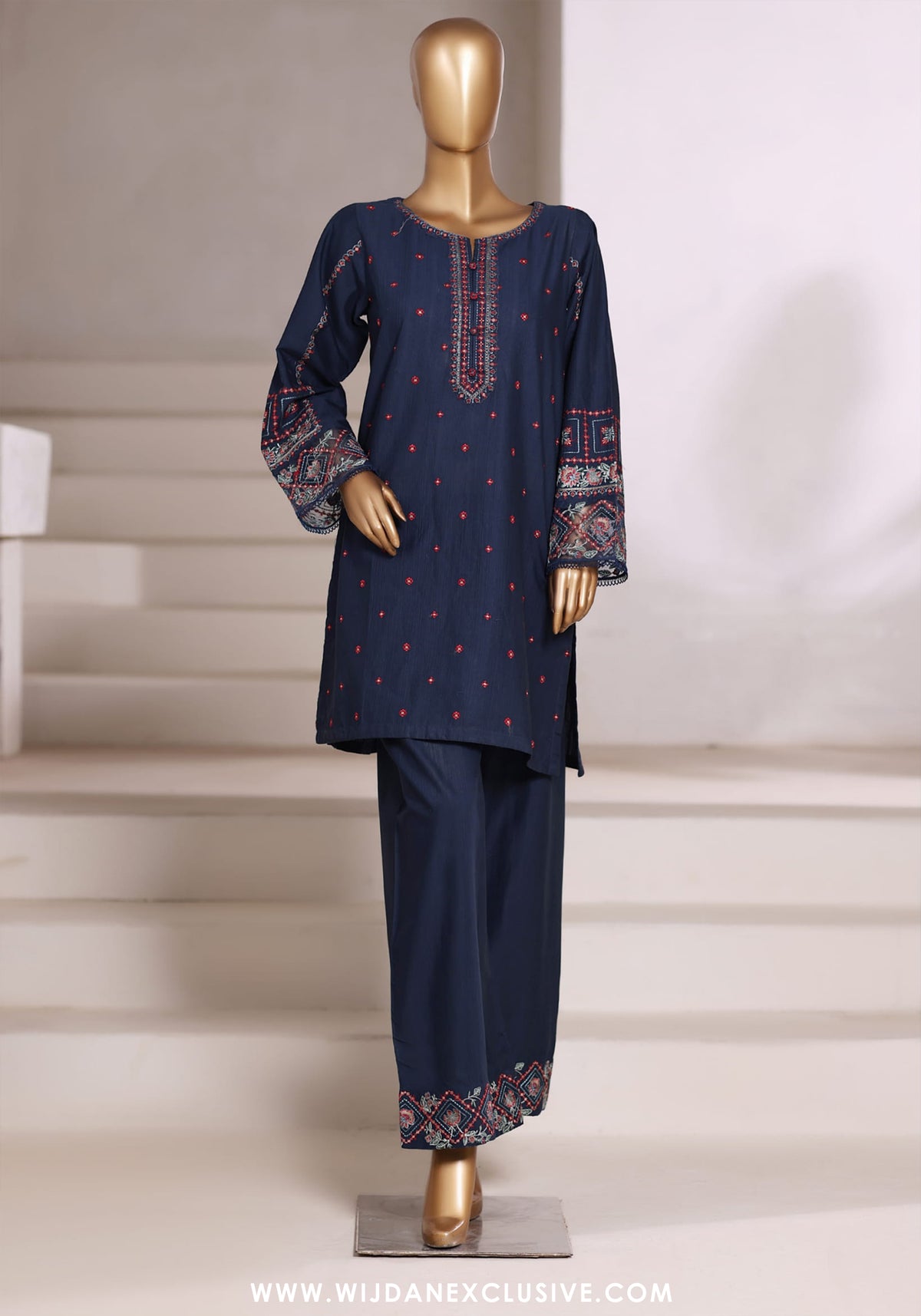 Sadabahar Vybe Stitched 2PC Embroidered Sets Vol-II Collection - 2025 (BLUE)