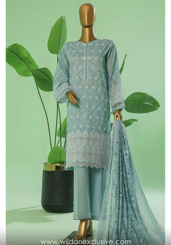HZ Printkari - Print & Embroidered Chikankari Pret Lawn Edit'25 Vol-03 D-01