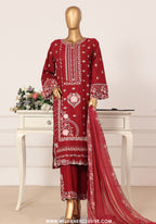Bin Saeed Stitched Luxury Embroidered 3pc Vol-III Collection - 2026 (D-01)