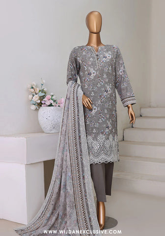 HZ Khaddar Unstitched Embroidered Chikankari Collection - 2025 KEC-101