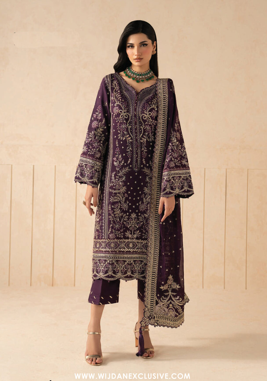 Syleena by Gulaal | Unstitched Embroidered Raw Silk Formal Collection'26 (NIVARA)