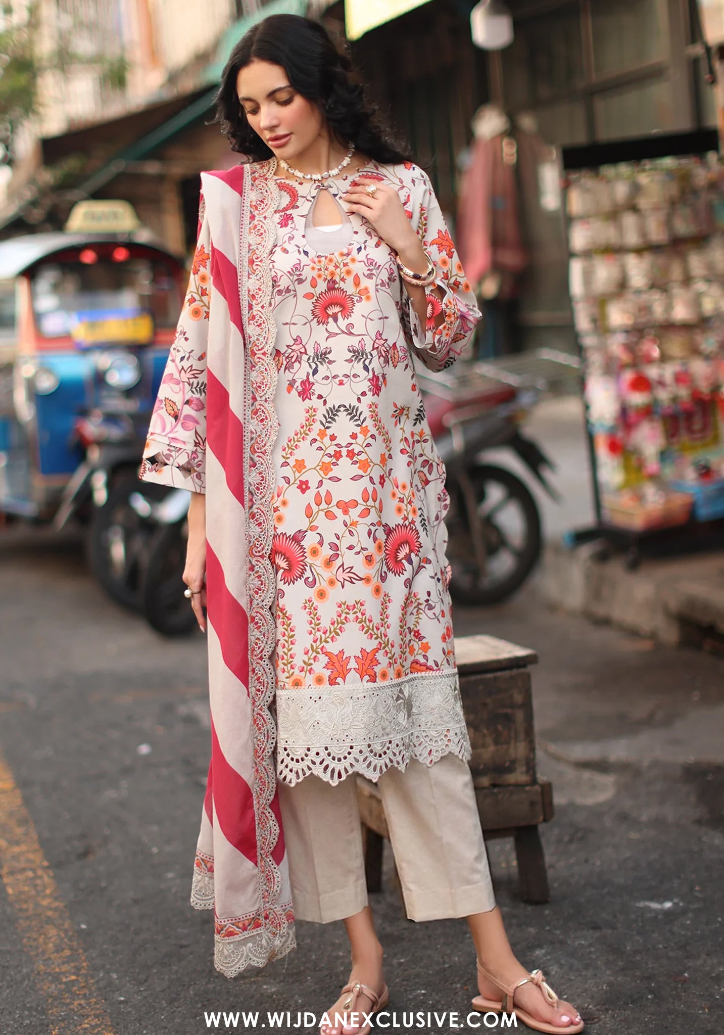 Charizma Signature Unstitched Embroidered Lawn Vol-01 Collection - 2026 (CS6-01)