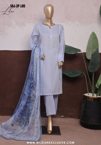 Daily Drop by HZ Textile RTW Solids Twinset 3PC Collection - 2025 (LILAC)