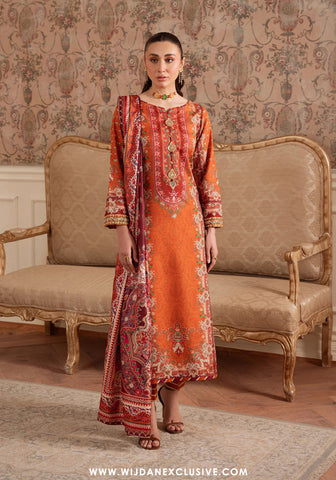 Velouré Unstitched Printed Silk Collection - 2025 by Gulaal (Rustic Regalia)