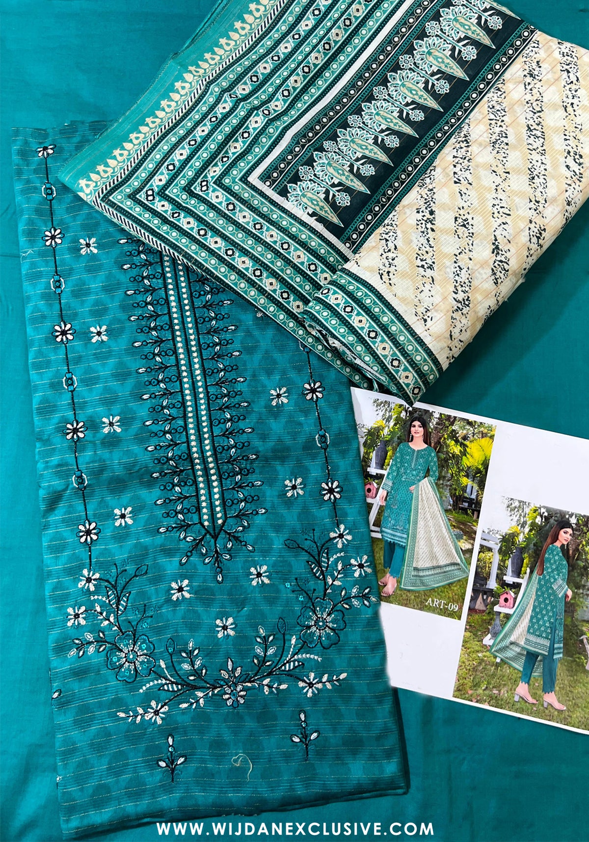 Mehak Unstitched Lawn Collection - 2025 by Wijdan ART-09