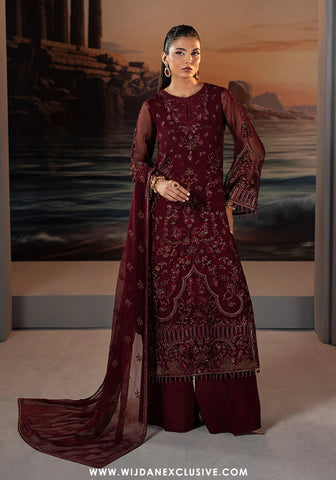 Riwayat Lamisah Unstitched Chiffon Collection - 2025 by Lavish (Fuchsia Fantasy)