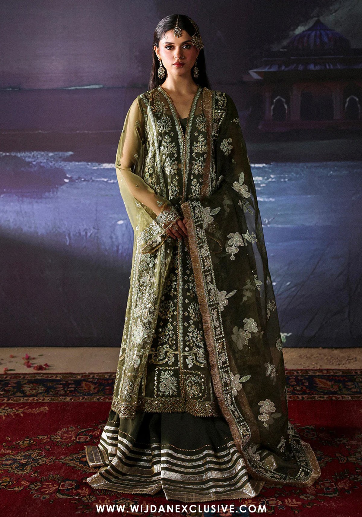 Pakeezah Unstitched Luxury Formals - 2025 by Mahnur PK-04 HANIYE